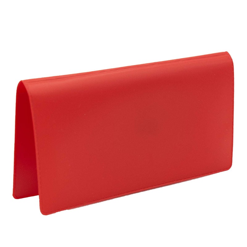 CAROUSELCHECKS Red Vinyl Checkbook Cover, Top Tear Personal Vinyl Checkbook Cover - Image 5
